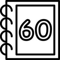 Sixty Number Learning vector