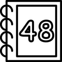 Forty Eight Math Learning Design vector