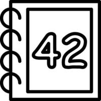 Forty Two Educational Count Design vector