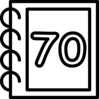 Seventy Child Learning Numbers vector