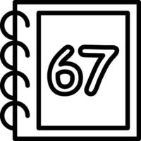 Sixty Seven Learning Counting Illustration vector