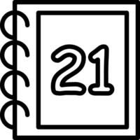 Twenty One Counting Fun Design vector