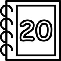 Twenty Number Symbol vector