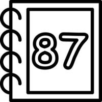 Eighty Seven Count Graphic Design vector