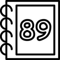 Eighty Nine Child Counting Shape vector