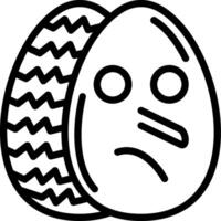 Liar Nose Easter Egg Face vector