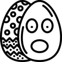 Astonished Face Easter Egg Look vector