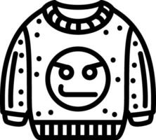 Bad Mood Emoji Sweatshirt vector