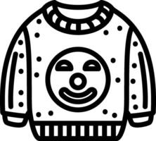 Clown Face Funny Sweatshirt vector
