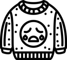 Sweating Face Emoji Sweatshirt vector