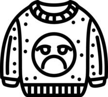 Pouting Angry Expression Sweatshirt vector