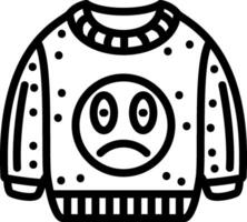 Flushed Red Face Emoji Sweatshirt vector
