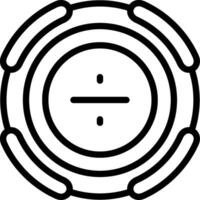 Divide Math Slash Icon vector