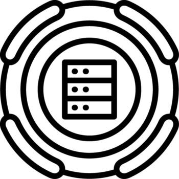 base de datos almacenamiento servidor símbolo vector