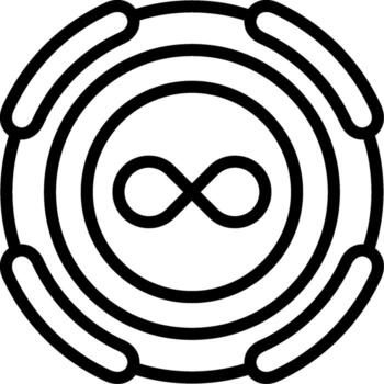 infinito interminable lazo símbolo vector