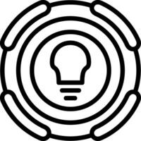 Idea Lightbulb Creative Icon vector