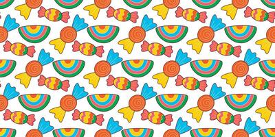 Candy mood colorful seamless pattern vector