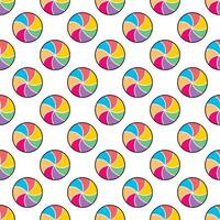 Round colorful spiral candies seamless pattern vector