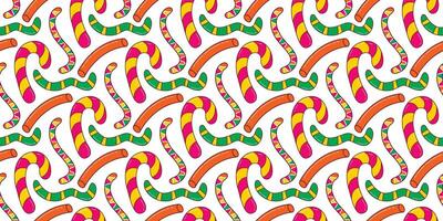 Loose candies and marmalade on white background vector