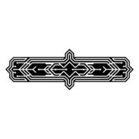 Geometric Circuit Board , Modern Tech Element, Black White Minimalist. vector