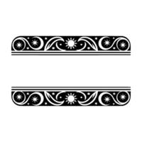 Celestial Border Sun, Stars, and Moon on a White Background. vector