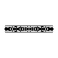 Ornamental Black and White Border on Gradient Background. vector