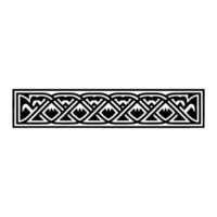 Celtic Knot Border - Geometric Illustration. vector
