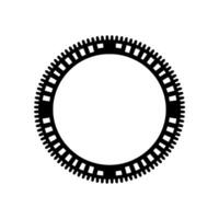 Circular Railroad Track - Minimalist. vector