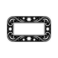 Elegant Starburst Frame with Blank Space for Text, Decorative. vector