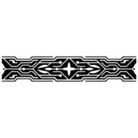 Tech Ornament Geometric Circuit Board Pattern on White. vector