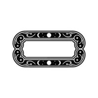 Celestial Frame Illustration, Elegant Ornament with Stars Moons, Minimalist. vector