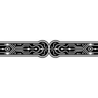 Abstract Circuit Board Element on White, Tech Background. vector