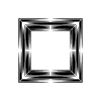 Geometric Black and White Frame, Abstract , Modern. vector