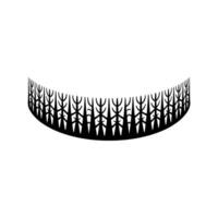 Minimalist Abstract Black Pattern on White, Architectural. vector