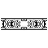 Celestial Border Ornament Minimalist , Moon Star Motif. vector