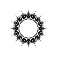 Abstract Sunburst Frame Minimalist , Invitation Decor. vector