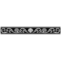 Elegant Oceanic Border Seashells Swirls. vector