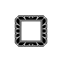 Geometric Decorative Frame, Illustration, Clean , Isolated. vector