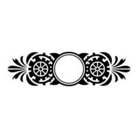 Ornamental Steampunk Gearwork Emblem on White Background. vector