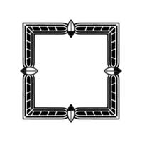 Art Deco Geometric Frame, Elegant Border , Blank Space. vector