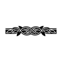 Intricate Celtic Knotwork Border on White. vector