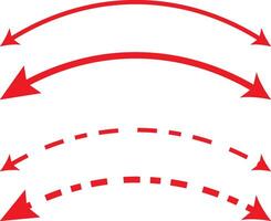 Red Dual semi circle Arrow icon. illustration,Two side arrow icon symbol, app and logo design, arrow icon, design eps 10, vector