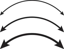Arrow icon on white background. Horizontal dual sided long straight arrow signs. Black arrow Set, app and logo design, Red Long arrow to the left right. vector