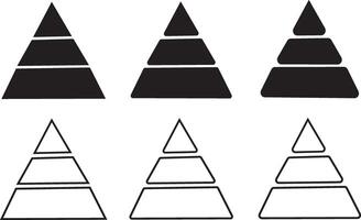pyramid analysis report icon. Pyramid Chart icon,Business concept, design for presentation, illustration, vector