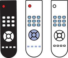 Remote controller for TV in flat icons. television icon sign .Remote icon in thin outlined.illustration on white background, glyph style, vector