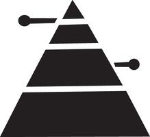 Pyramid infographic template. Pyramid Chart icon,Business concept, design for presentation,pyramid analysis report icon illustration, vector