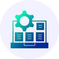 Algorithm Gradient Icon vector