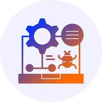 Debug Gradient Icon vector