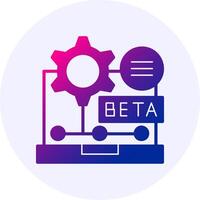 Beta Gradient Icon vector