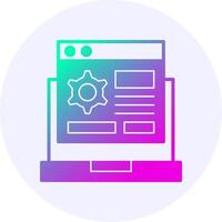 Custom Features Gradient Icon vector